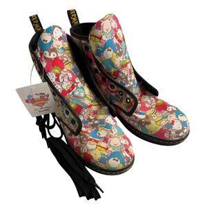 Dr. Martens X Hello Kitty Sanrio 50th Anniversary Canvas Boots